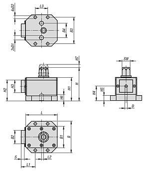 侧方压紧夹具 可自动化操作