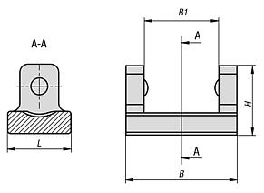 Thrust pads, plastic 
for power clamps