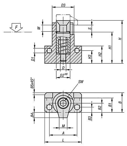 Hook clamps with mounting bracket