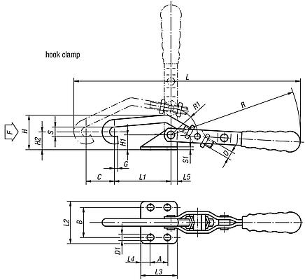 Hook clamps