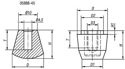 Thrust pads neoprene