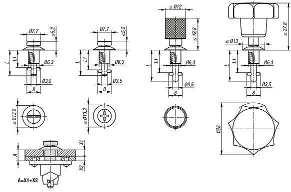 Quarter turn latches