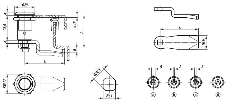 Compression latches