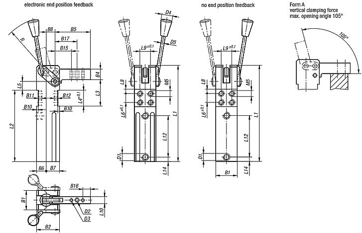 Mini clamp manual operated