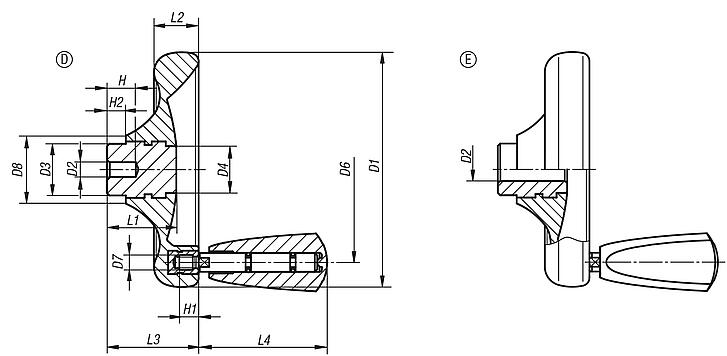 Handwheels discwith revolving grip