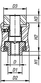 Torque grips precision version, internal thread