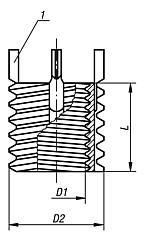 Threaded inserts