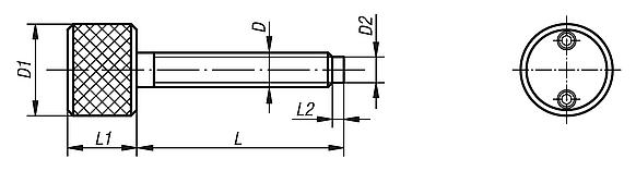 Torque screws with thrust point