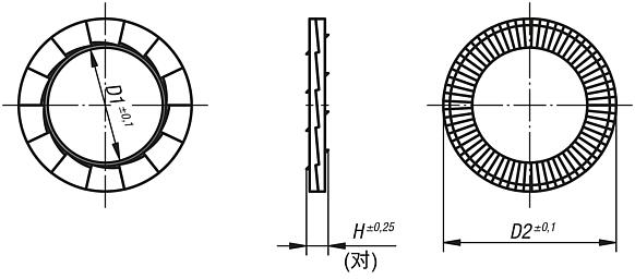 楔形锁紧垫圈 DIN 25201