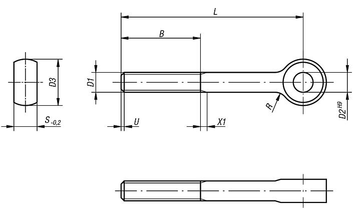 单眼螺栓 DIN 444 Form B