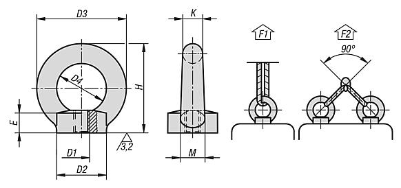 Ring nuts DIN 582