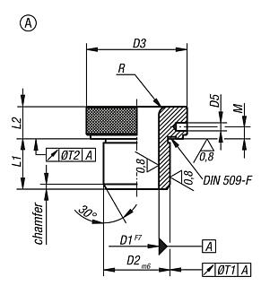 Drill bushes push-inDIN 173 