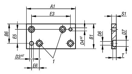 Base plates DIN 6348