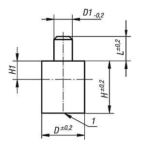 Magnets deep pot with pin AlNiCo