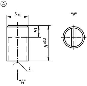 Magnets deep pot SmCo, Form A