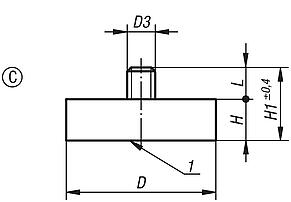 Magnets shallow pot NdFeB, Form C