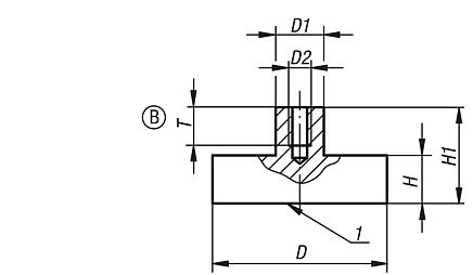 Magnets shallow pot NdFeB, Form B