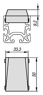 Plastic slide ramps for roller rails