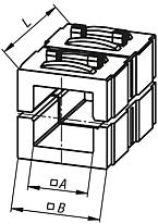 Reducer sleeves for square tubes