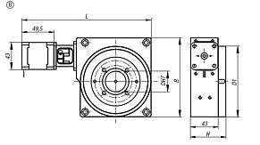 带同轴电气驱动的高负荷定位圆台, B 型