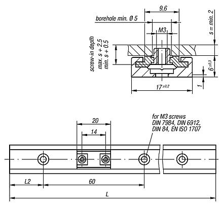 Miniature slide guides DryLin® N