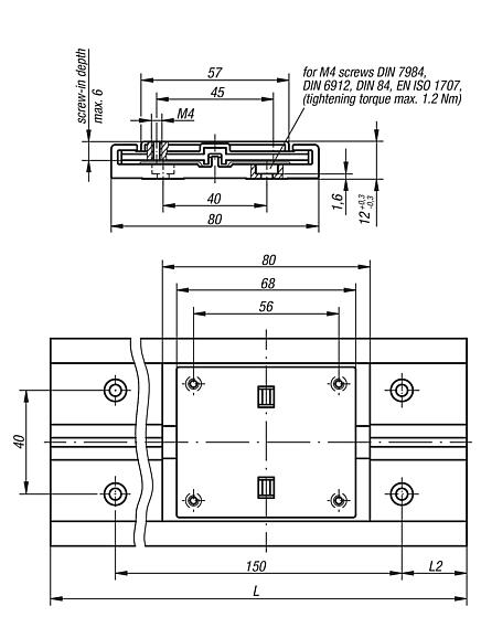 Flat guides DryLin® N