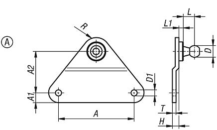 Side brackets, Form A