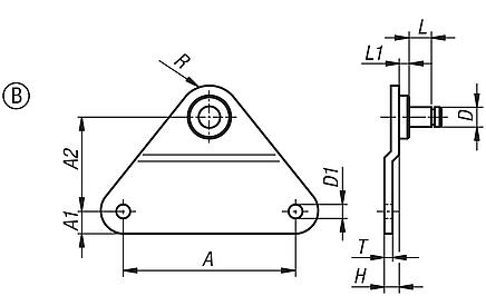 Side brackets, Form B