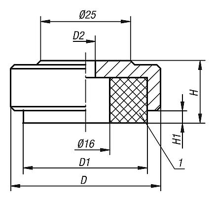 Machine feet with vibration absorption