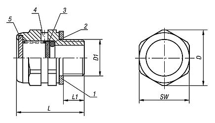 Vent screws brass with check valve