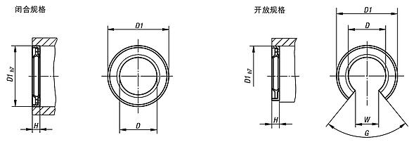 双唇密封环前端密封件