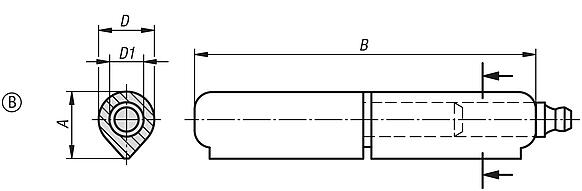 Weldable hinges, Form A