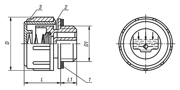 Vent screws with check valve