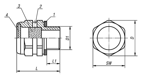 Vent screws brass