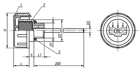 Vent screwswith dipstick 