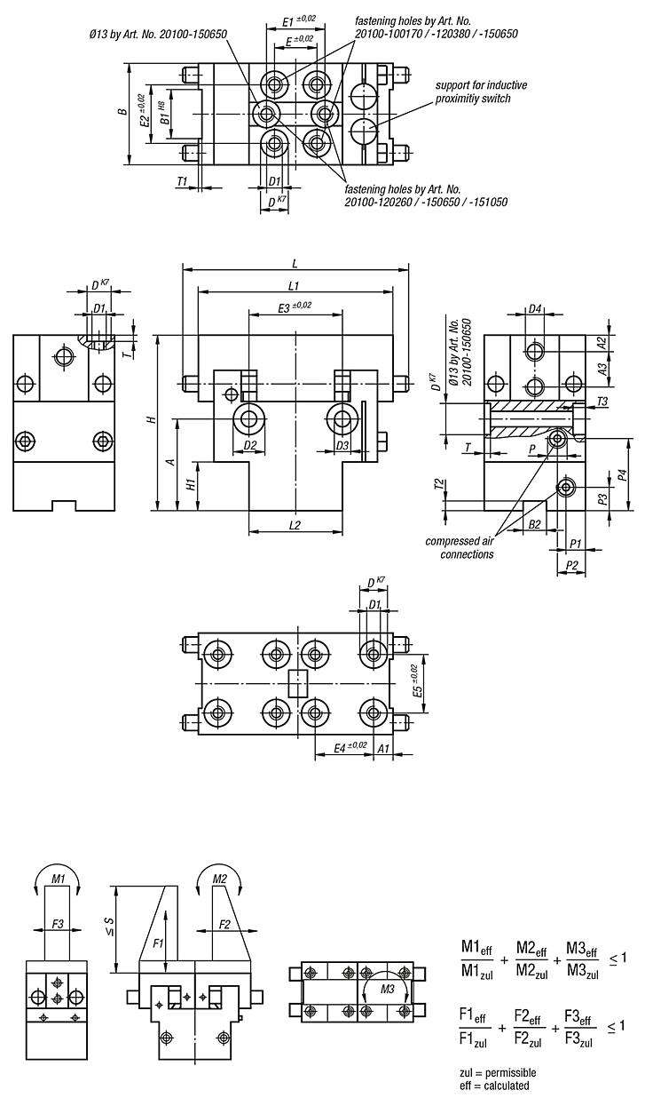 Grip module parallel grippers