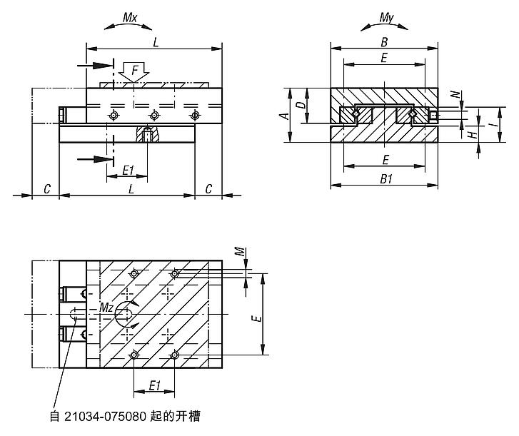 滚子轴承精密滑台