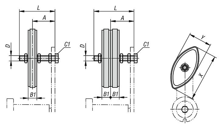 Chain tensioner sets, stainless steel