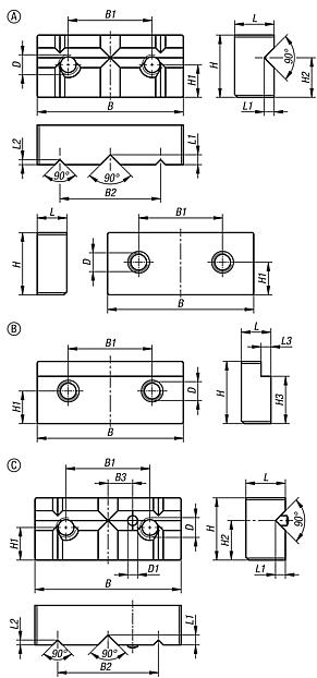 Stainless steel jaw plates for precision vices