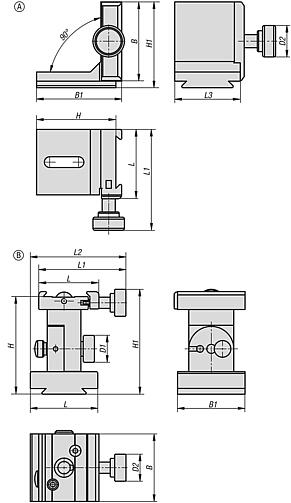 Angle element, aluminium