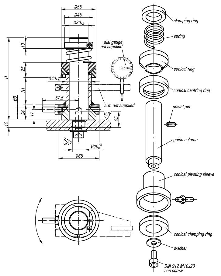 Pivoting columns