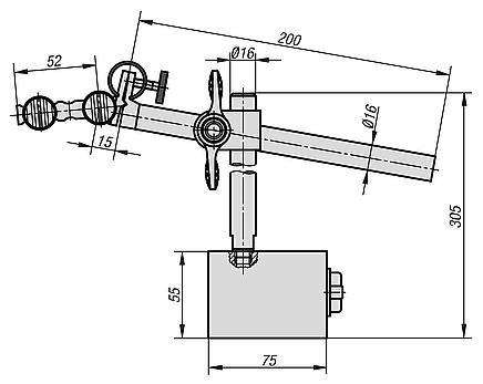 Gauge stands magnetic