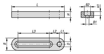 Base rail aluminium