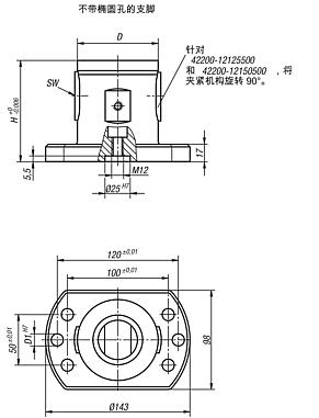 UNILOCK 5 轴基本模块 系统尺寸 80 mm，A 型