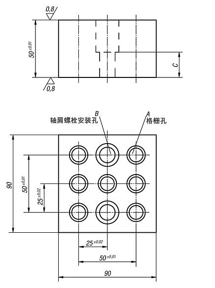 固定块 M 型