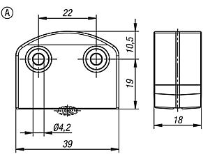 执行器 用于 RFID 编码安全开关 ，A 型