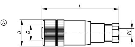 Connectors convertible with screw fitting, Form A