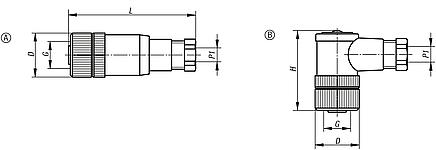 Connectors self-assembly with screw fitting