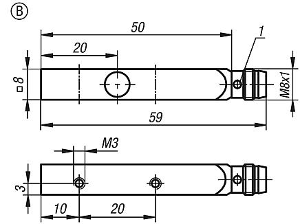 Inductive proximity switches, Form B