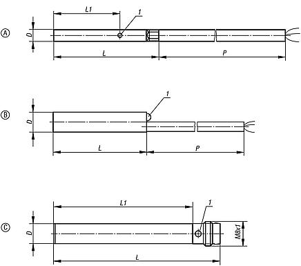 Inductive proximity switches round housing